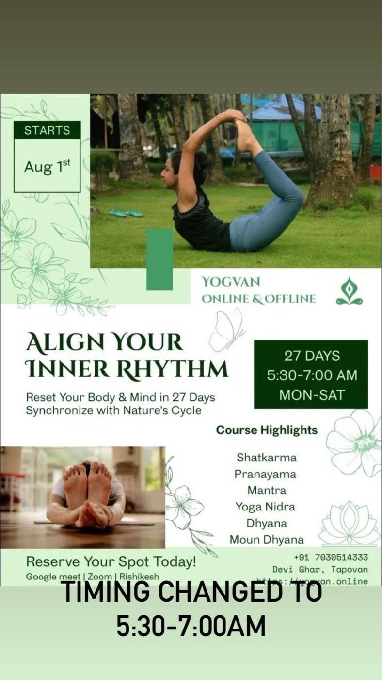Event image for Traditional Hatha Yoga 27 days practice
